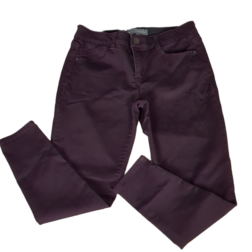 Wit & wisdom purple jeans size 8